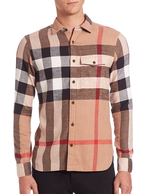 mens burberry brit shirt sale|burberry men's shirts outlet.